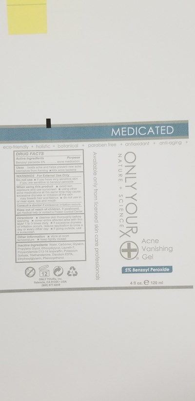 acne vanishing gel 5 percent.jpg Acne Vanishing Gel 5% Label - acne vanishing gel 5 percent